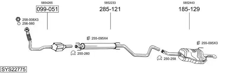BOSAL SYS22775