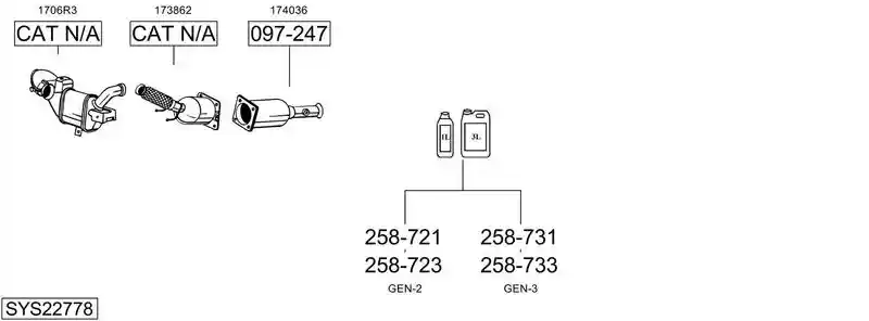 BOSAL SYS22778
