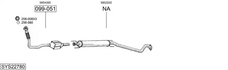 BOSAL SYS22780