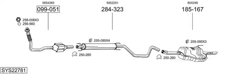 BOSAL SYS22781