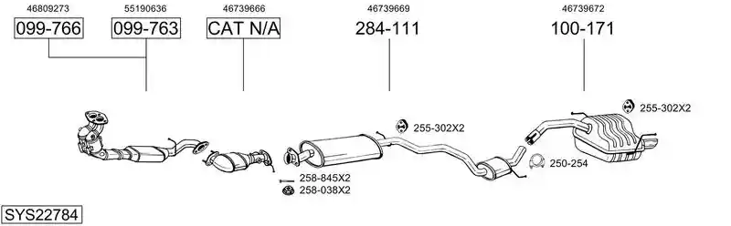 BOSAL SYS22784