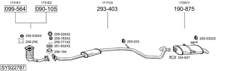 BOSAL SYS22787