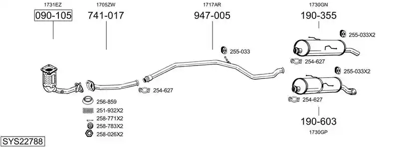 BOSAL SYS22788