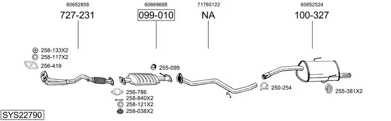 BOSAL SYS22790