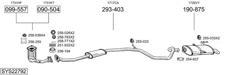 BOSAL SYS22792