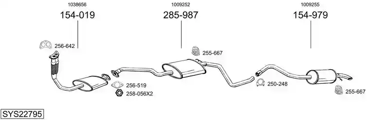BOSAL SYS22795