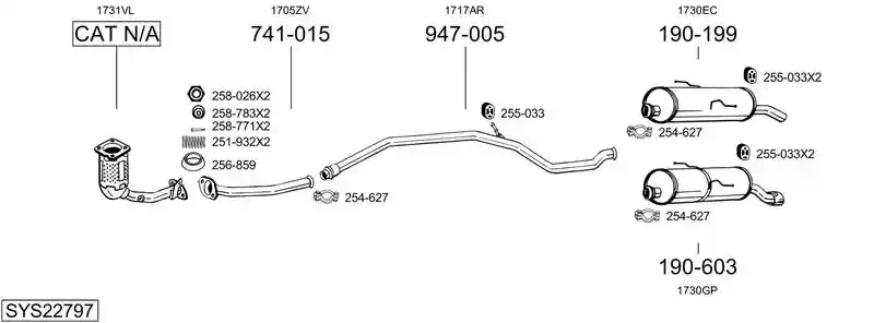 BOSAL SYS22797