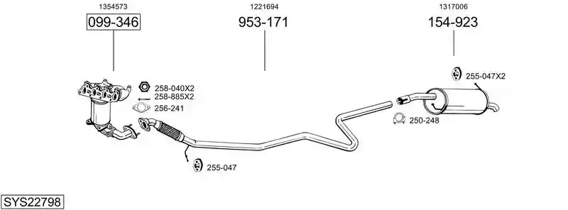 BOSAL SYS22798