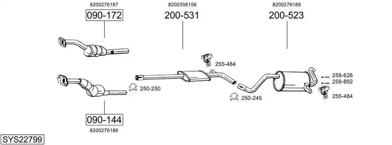 BOSAL SYS22799
