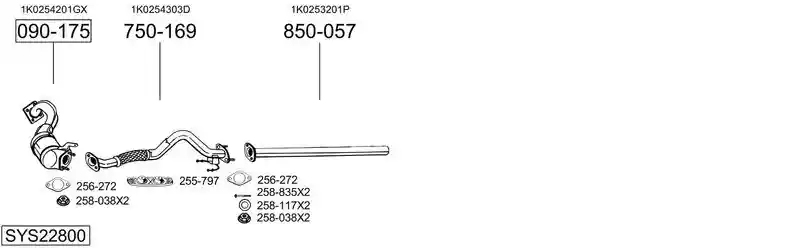 BOSAL SYS22800