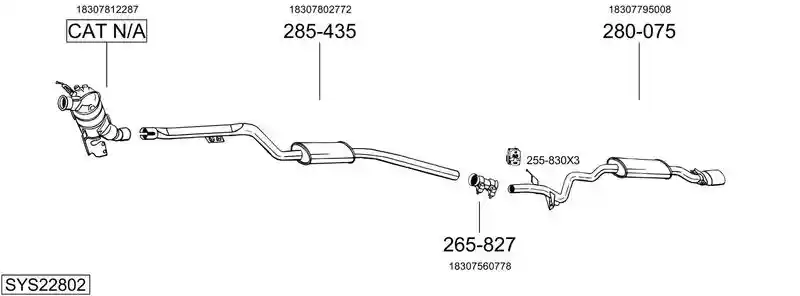 BOSAL SYS22802