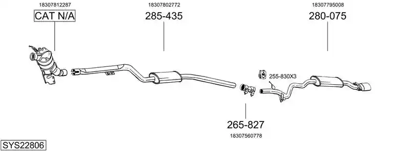 BOSAL SYS22806