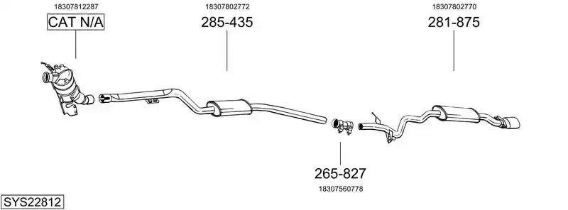 BOSAL SYS22812