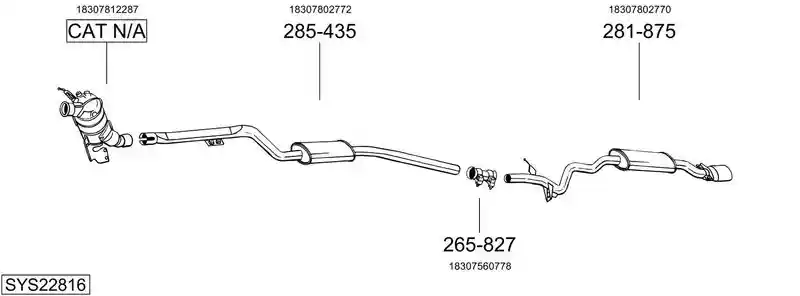 BOSAL SYS22816