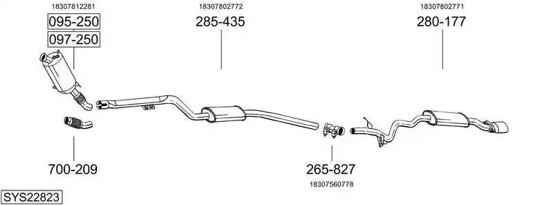 BOSAL SYS22823