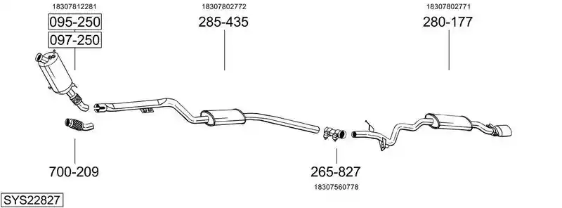 BOSAL SYS22827