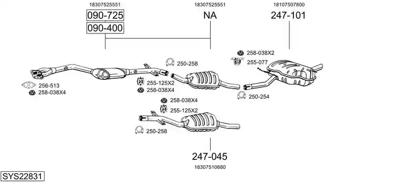 BOSAL SYS22831