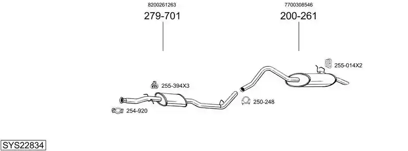 BOSAL SYS22834