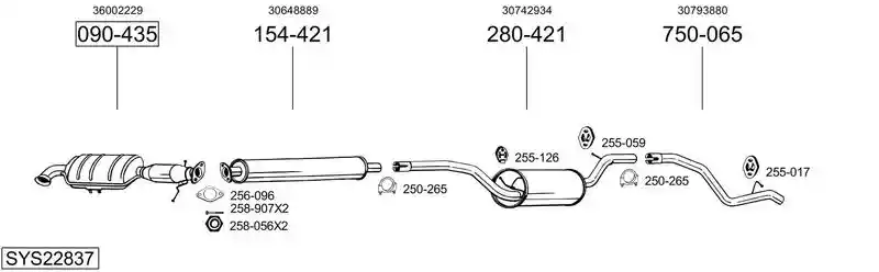BOSAL SYS22837