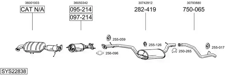 BOSAL SYS22838