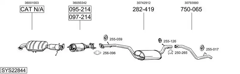 BOSAL SYS22844