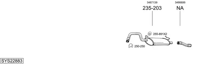 BOSAL SYS22883