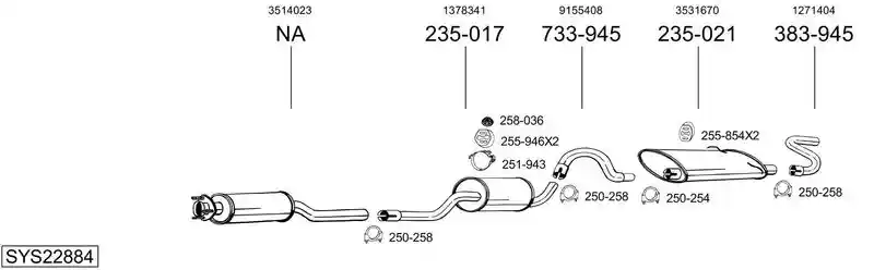 BOSAL SYS22884