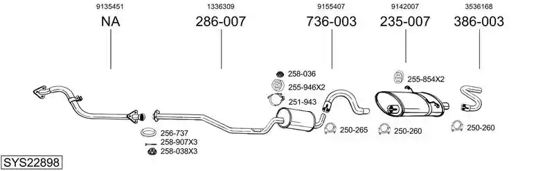 BOSAL SYS22898