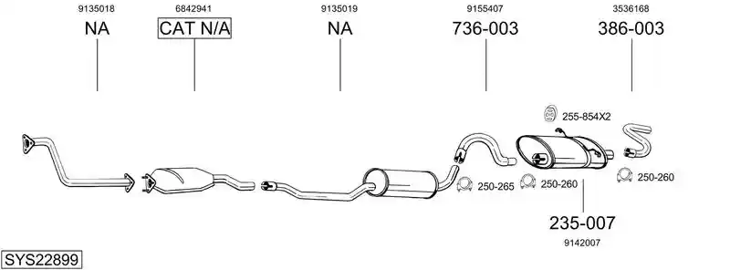 BOSAL SYS22899