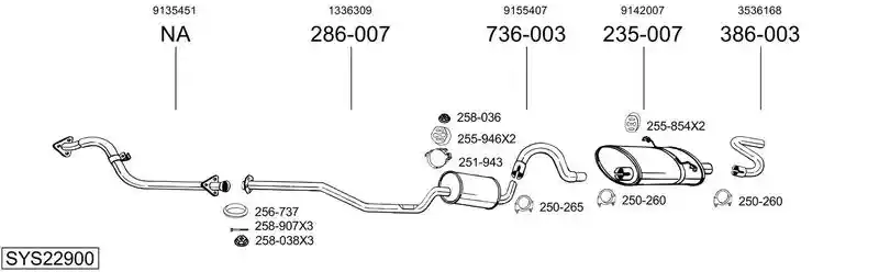 BOSAL SYS22900