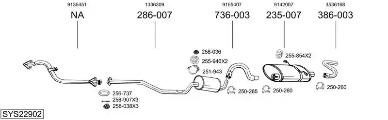 BOSAL SYS22902