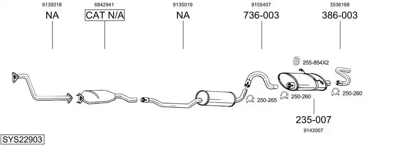 BOSAL SYS22903