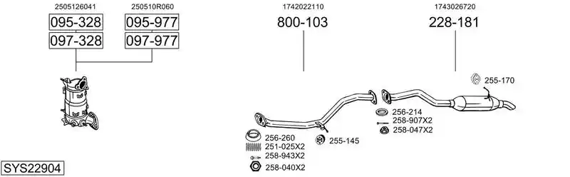 BOSAL SYS22904