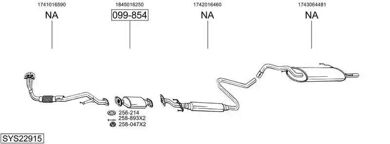 BOSAL SYS22915