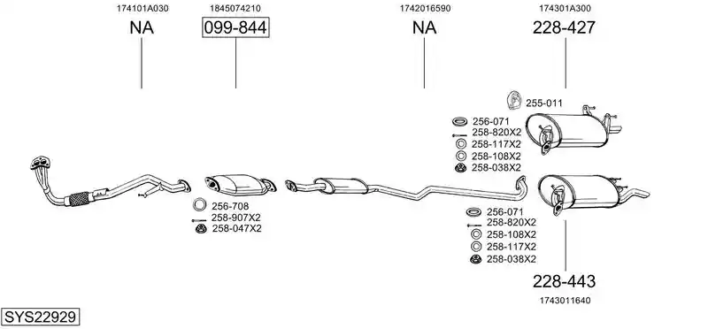 BOSAL SYS22929