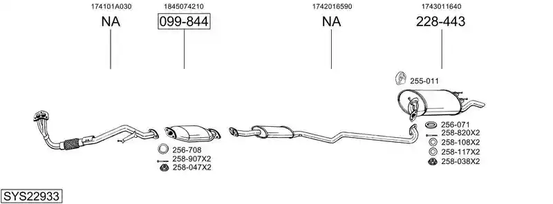BOSAL SYS22933