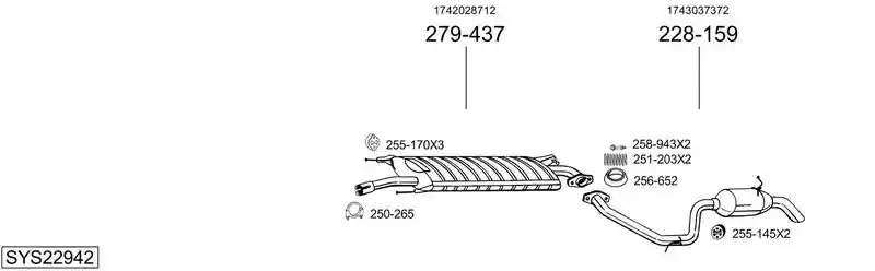 BOSAL SYS22942