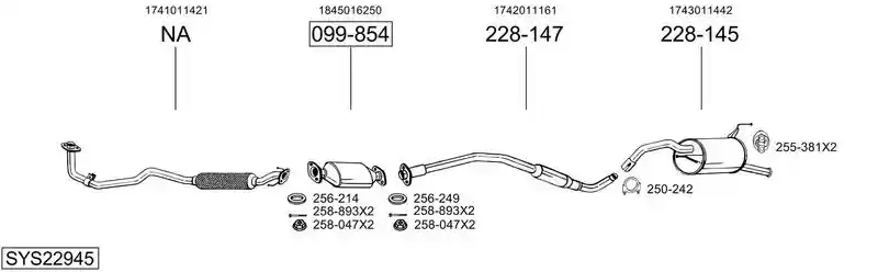 BOSAL SYS22945