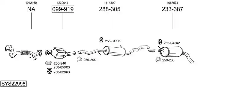 BOSAL SYS22998