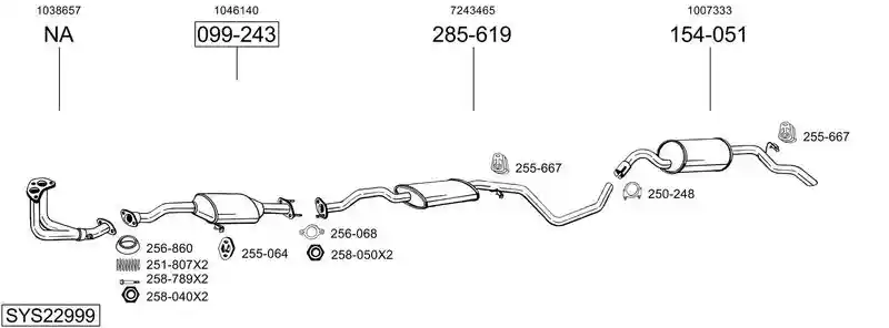 BOSAL SYS22999