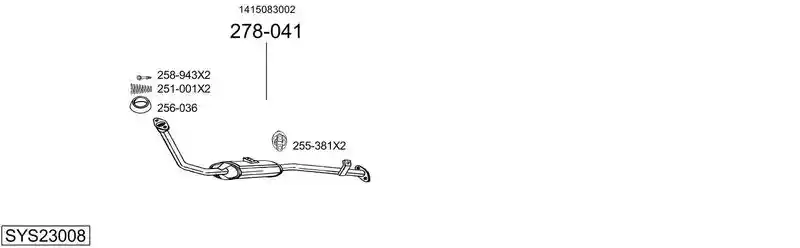 BOSAL SYS23008