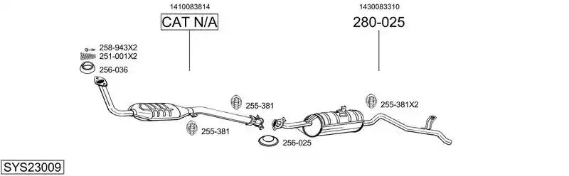 BOSAL SYS23009