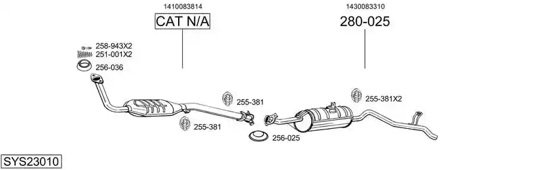 BOSAL SYS23010