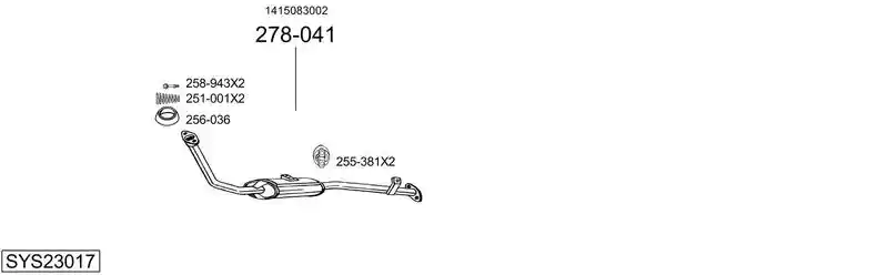 BOSAL SYS23017