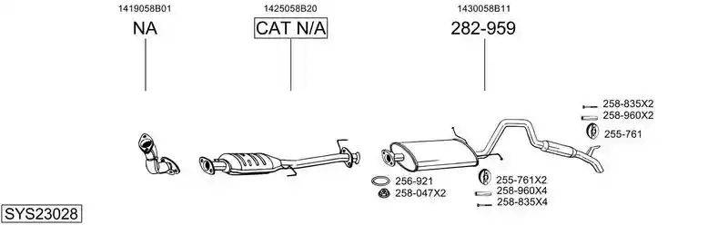 BOSAL SYS23028