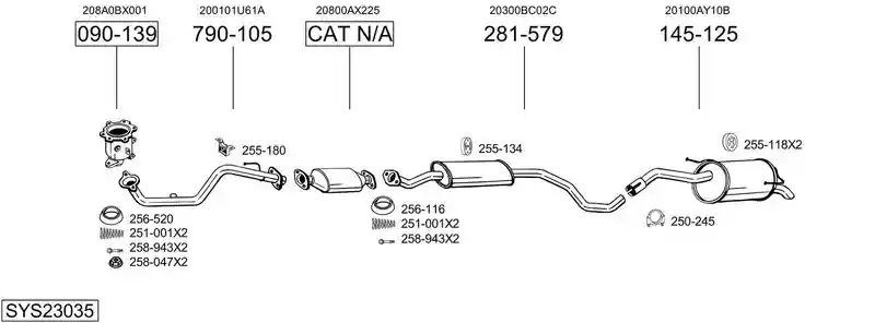BOSAL SYS23035