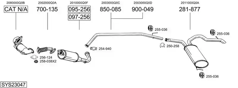 BOSAL SYS23047
