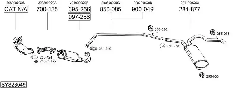 BOSAL SYS23049