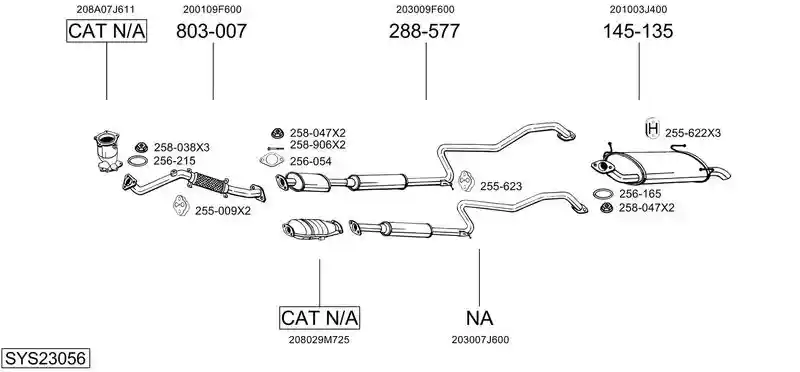 BOSAL SYS23056