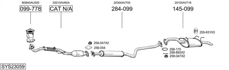 BOSAL SYS23059